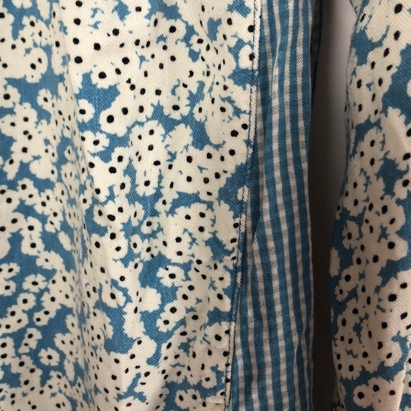 G.H.Bass & Co Floral Checkered Button Front Small - Picture 2 of 9